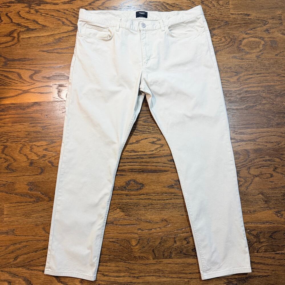 Theory Raffi 5 Pocket Pants Light Stone Beige Chino 40x30